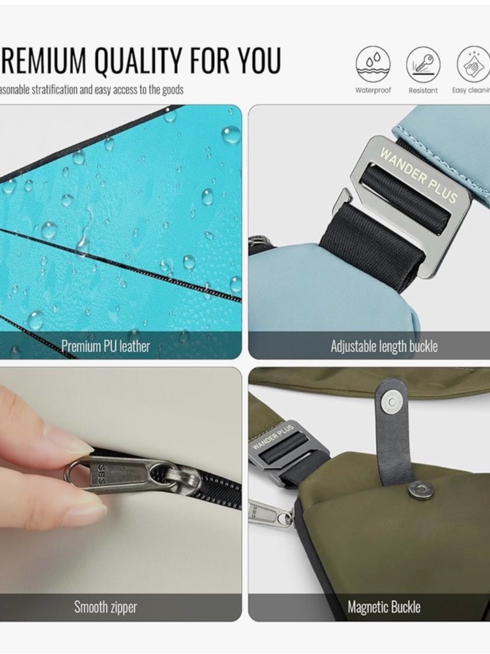 WANDER PLUS® Anti Theft Crossbody Bag - Picture 10 of 11